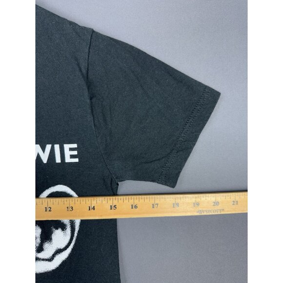 David Bowie Band Music Tee Black XSmall Promo Face Graphic Tee Rare - Picture 10 of 11